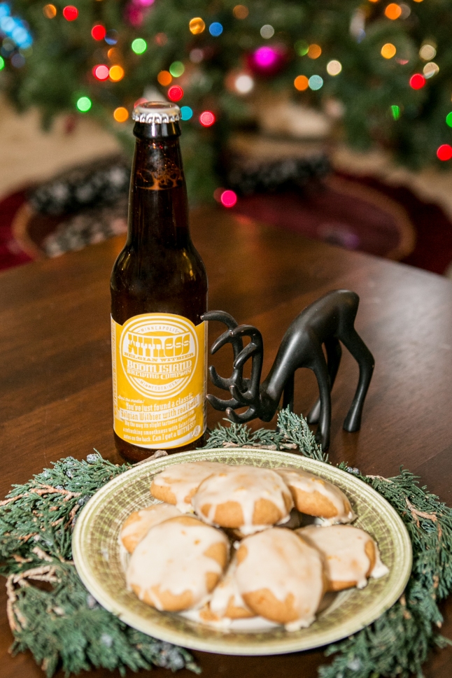 Witness Witbier Cookies paired with Witness Wit, photo by Heather Hanson